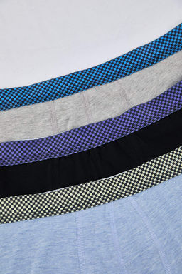 TRENDYOL MAN Lacivert 3lu Paket Duz Boxer TMNAW20BX0063 - Trendyolmilla фото 25