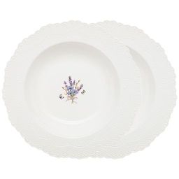 НАБОР ТАРЕЛОК СУПОВЫХ LEFARD ПРОВАНС АЖУР 2 ШТ. 22 СМ