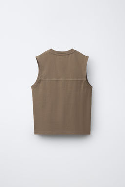 CAMISETA LISA MANGA SISA / Marr?n - Zara фото 2