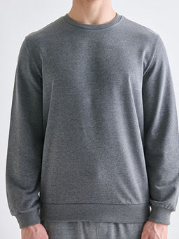 Bisiklet Yaka Erkek Sweatshirt