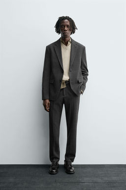 TEXTURED SUIT BLAZER - Zara фото 9