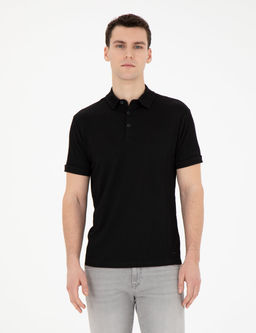 Siyah Slim Fit Ti__rt