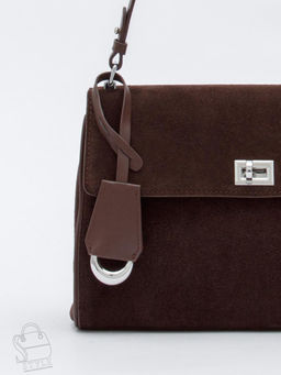 Сумка женская кожаная 5103-1X coffee Polina&Eiterou