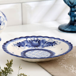 Чайная гжель Шатер, бело-синий,керамика, - Simaland фото 6