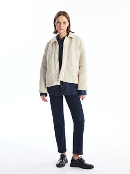 G?mlek Yaka Kapitone Kad?n Teddy Mont - Waikiki фото 2