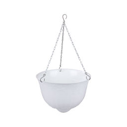 Кашпо "Венеция" 10л Д330мм подвесное (белый) М3168
