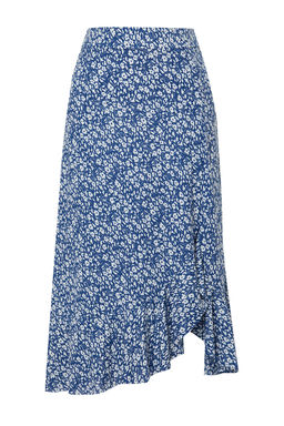 TRENDYOLMILLA K?rm?z? Bask?l? Buzgu Detayl? ve Volanl? Yuksek Bel Esnek Etek TWOSS21ET0029 фото 48