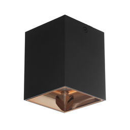 Светильник «Кубик» LED 4000К 10 Вт DIM220 черный золото 7.5×7.5×9.5 см