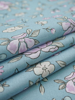 Перкаль "Утренний цвет" цв.серо-голубой, ш.1.5м, хлопок-100%, 100гр/м.кв