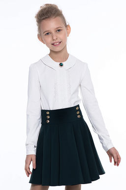 Молочная школьная блуза Инфанта, модель 0665  фото 7
