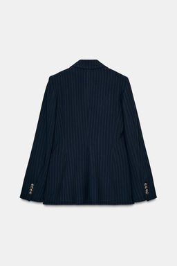 PINSTRIPE BLAZER WITH SHOULDER PADS - Zara фото 8