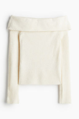 Jersey off-the-shoulder - H&m фото 8