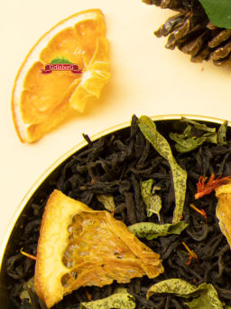 Черный ароматизированный чай GRUNBERG LITE  Мандариновая роща   фото 8