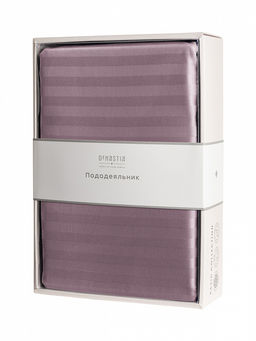 Пододеяльник сатин-страйп 200x220 лиловый сатин - Denastia фото 4