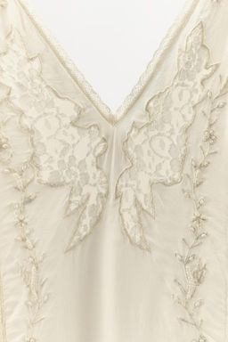 LONG EMBROIDERED DRESS - Zara фото 7