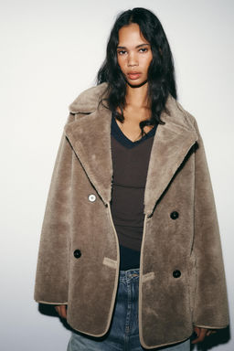REVERSIBLE DOUBLE-FACED COAT - Zara фото 2