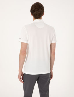 Ekru Ultralight Kuma_ Slim Fit Polo Yaka Ti__rt
