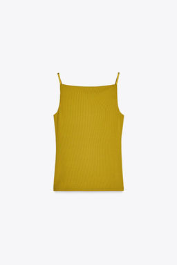 RIB TOP WITH POLYAMIDE STRAPS - Zara фото 13