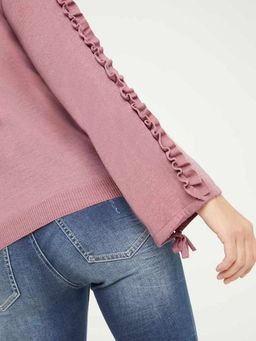 Пуловер, розовый - Linea tesini фото 5