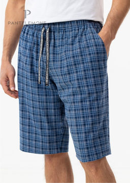 Мужские шорты PH-127 Клетка серая/бордовая - Pantelemone фото 5