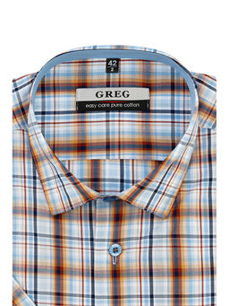 Сорочка мужская короткий рукав GREG 265/201/4229/Z/1