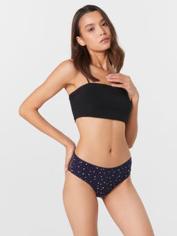 Цена за 2 штуки! Трусы шорты женские синие с принтом звезды звездочки на т.синем 412265H