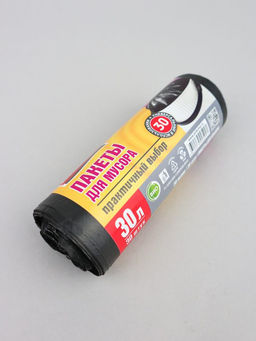 Avikomp пакеты для мусора, 30л*30шт, Стандарт, в Рулоне (черные) 6мкм