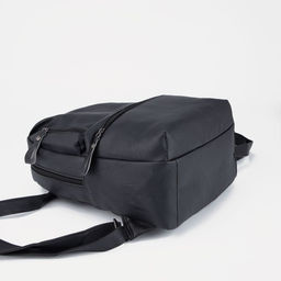 Рюкзак на молнии, 3 наружных кармана, чёрный