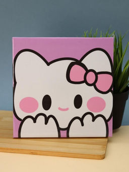 Картина из помпонов на подрамнике Draw Me! Cute cat, (20 х 20 см)