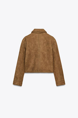 FAUX SUEDE JACKET - Zara фото 6