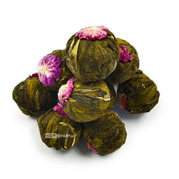 Зеленый чай связанный Сочный персик, Китай, 5 шариков (40 - 50 г) Акция