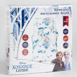 Постельное бельё 1,5 сп Холодное сердце 143*215 см, 150*214 см, 50*70 см -1 шт - Disney фото 5