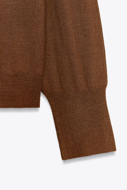FINE KNIT BOW SWEATER - Zara фото 7