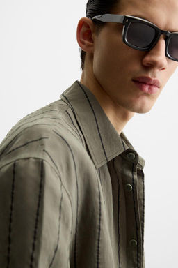 STRIPED FLOWING SHIRT - Zara фото 16