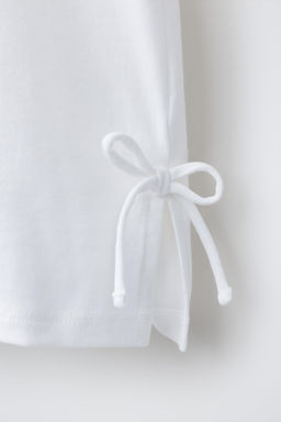 CAMISETA DETALLE PUNTO CROCHET / Blanco - Zara фото 8