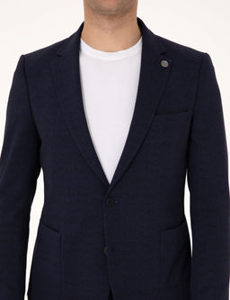 Lacivert Extra Slim Fit Tak_m Elbise
