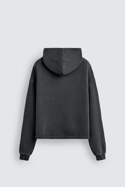 WASHED PATCH HOODIE