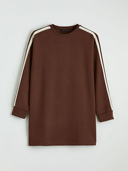 Bisiklet Yaka Oversize Kad?n Sweatshirt Tunik