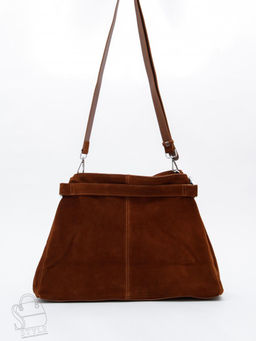 Сумка женская кожаная 6149Q brown Polina&Eiterou