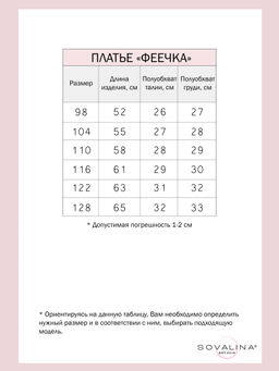 Платье Феечка единороги на персике - Sovalina фото 4