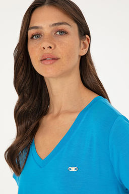 Женская базовая футболка Saks Неожиданная скидка в корзине - U.s. polo assn фото 2