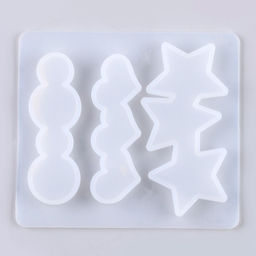 Цена за 2 шт. Молд силиконовый  «Заколка», 3 вида заколки