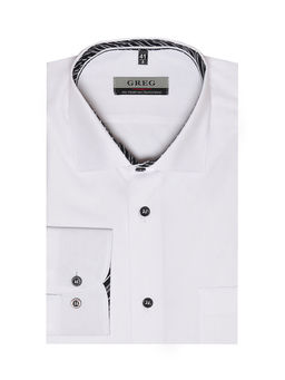 Сорочка мужская длинный рукав GREG 100/119/WH/14p
