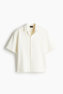 Camisa resort cepillada Loose Fit