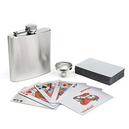 Подарочный набор 3 в 1 Лучшему из лучших: фляжка 180 мл, воронка, карты игральные - Simaland фото 2