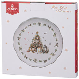 ТАРЕЛКА ЗАКУСОЧНАЯ AGNESS С НОВЫМ ГОДОМ! 20,3*2 СМ  фото 3