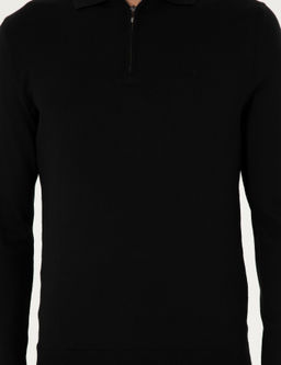 Черный базовый свитер обычного кроя - Cacharel фото 6