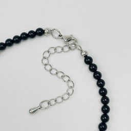 Бралет из черного Турмалина и Жемчуга - Радуга самоцветов фото 4