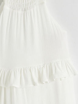 Kare Yaka F?rf?rl? K?z ?ocuk Elbise