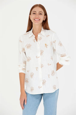 Женская рубашка Camel с длинным рукавом - U.s. polo assn фото 3